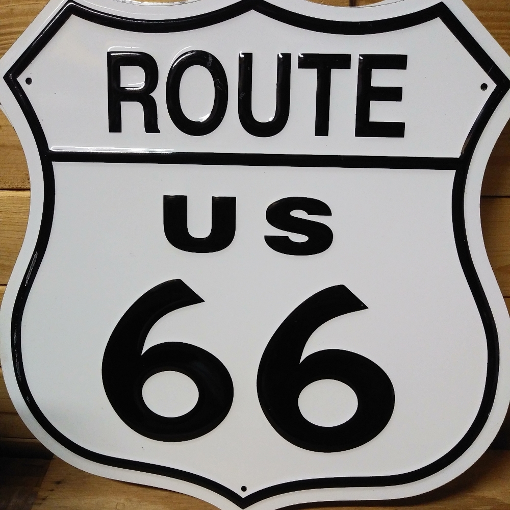 Route 66 metal sign 12x12